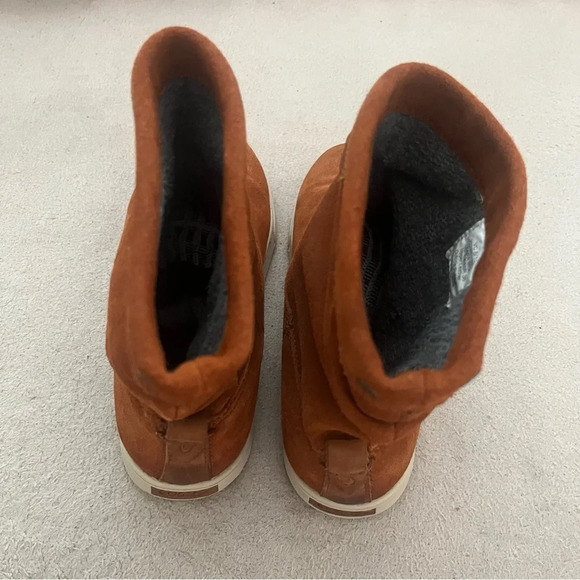 OluKai Kapa Moe Suede Boots-Women’s 6-Brown/Tan Leather-Boho-Bohemian-Festival - Picture 5 of 11